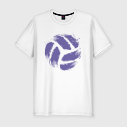 Мяч - Волейбол – Мужская футболка хлопок Slim с принтом купить