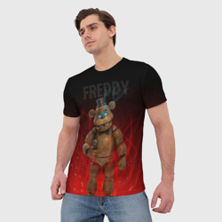 Мужская футболка 3D FNAF Freddy - фото 2