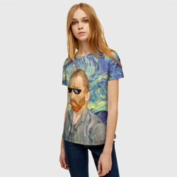 Женская футболка 3D Ван Гог - Deal with it - фото 2