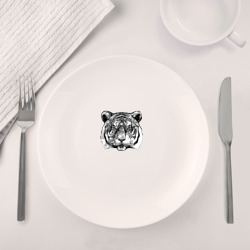 Набор: тарелка + кружка Тигр голова - фото 2