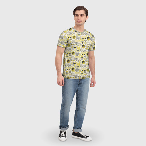 Мужская футболка 3D с принтом Кубок Дэвиса, вид сбоку #3