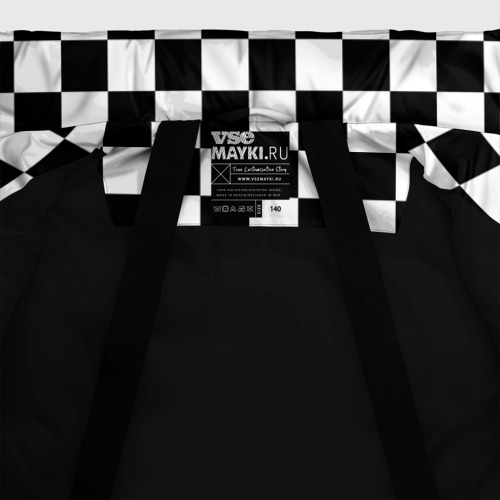 Зимняя куртка для мальчиков 3D Шахматист, цвет черный - фото 7