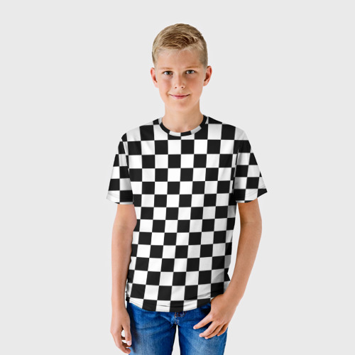 Детская футболка 3D Шахматист, цвет 3D печать - фото 3