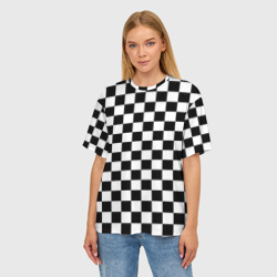 Женская футболка oversize 3D Шахматист - фото 2