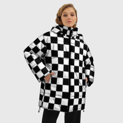 Женская зимняя куртка Oversize Шахматист - фото 2