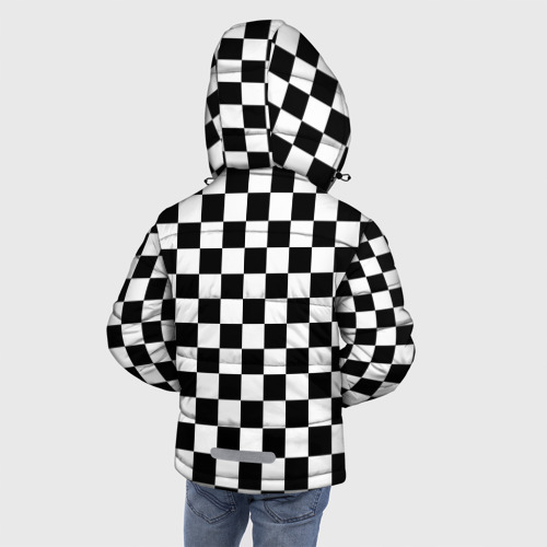 Зимняя куртка для мальчиков 3D Шахматист, цвет черный - фото 4