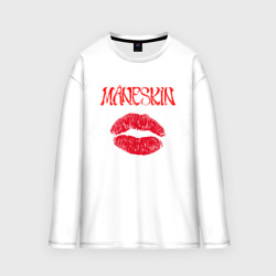 Мужской лонгслив oversize хлопок Maneskin kiss