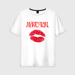Женская футболка хлопок Oversize Maneskin kiss