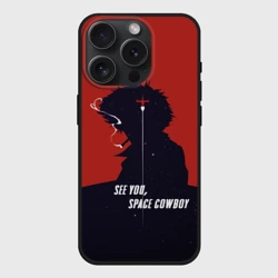 Чехол силиконовый для Apple iPhone 15 Pro матовый Cowboy Bebop - Spike