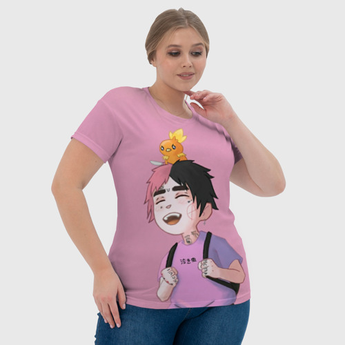 Женская футболка 3D с принтом Young Lil Peep, фото #4