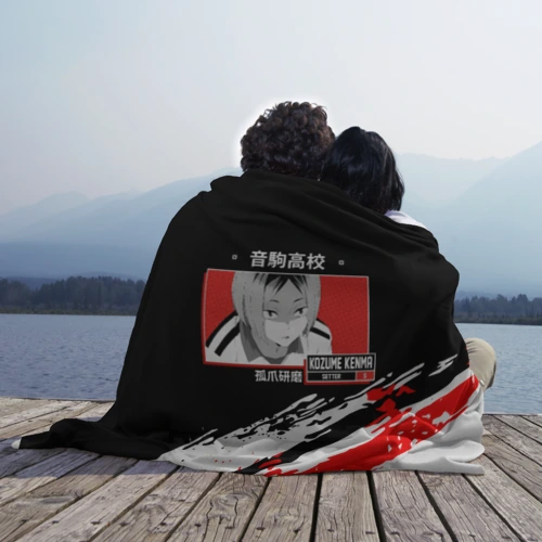 Плед 3D с принтом Кенма Козуме Haikyuu!!, вид сбоку #3