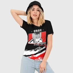 Женская футболка 3D Slim Кенма Козуме Haikyuu!! - фото 2