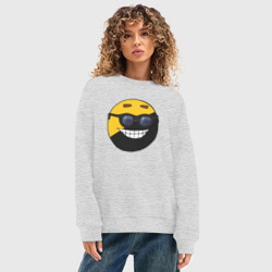 Женский свитшот oversize без начеса хлопок Анкап - фото 2