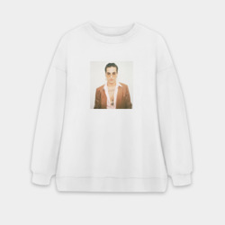 Женский свитшот oversize без начеса хлопок Maneskin