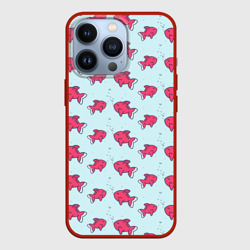 Чехол для iPhone 13 Pro Рыбки паттерн