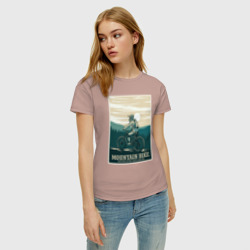 Женская футболка хлопок Покоритель гор - фото 2