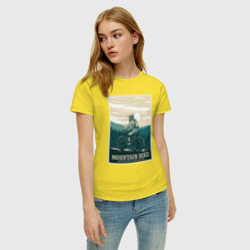 Женская футболка хлопок Покоритель гор - фото 2