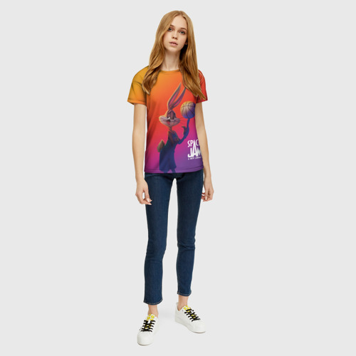 Женская футболка 3D Space Jam 2 | Багз Банни, цвет 3D печать - фото 5