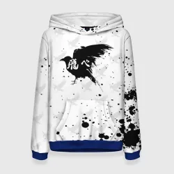 Женская толстовка 3D Лозунг Карасуно ворон Haikyu!!