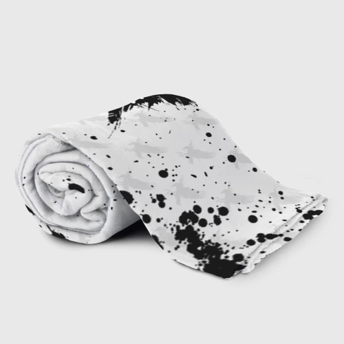 Плед 3D с принтом Лозунг Карасуно ворон Haikyu!!, фото на моделе #1