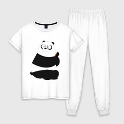 Женская пижама хлопок Возмущенная панда
