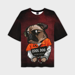 Мужская футболка oversize 3D Cool dog