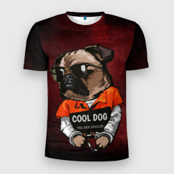 Мужская футболка 3D Slim Cool dog