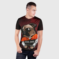 Мужская футболка 3D Slim Cool dog - фото 2