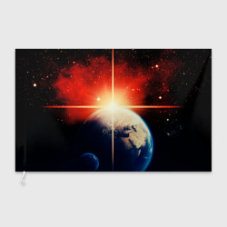 Флаг 3D Космос земля 3D