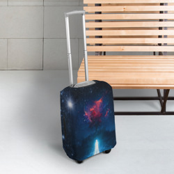 Чехол для чемодана 3D Душа идущая в космос Soul space - фото 2