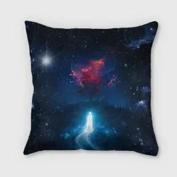 Подушка 3D Душа идущая в космос Soul space