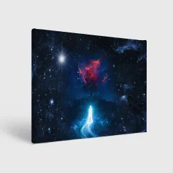 Холст прямоугольный Душа идущая в космос Soul space