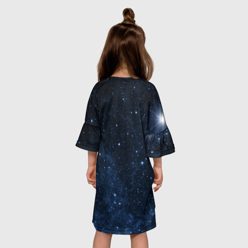 Детское платье 3D Душа идущая в космос Soul space, цвет 3D печать - фото 5