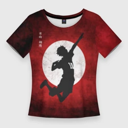 Женская футболка 3D Slim Шоё Хината прыжок Haikyu!!