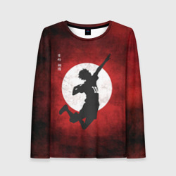 Женский лонгслив 3D Шоё Хината прыжок Haikyu!!