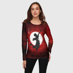 Женский лонгслив 3D Шоё Хината прыжок Haikyu!! - фото 2