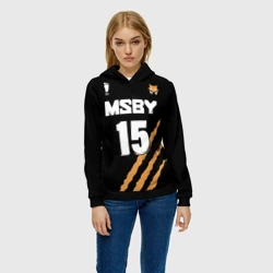 Женская толстовка 3D 15 MSBY black Jackals - фото 2