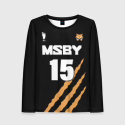 Женский лонгслив 3D 15 MSBY black Jackals