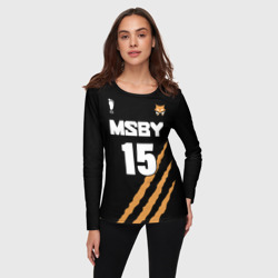 Женский лонгслив 3D 15 MSBY black Jackals - фото 2