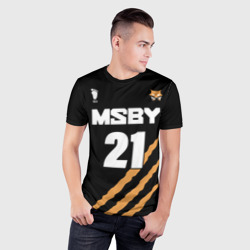 Мужская футболка 3D Slim 21 MSBY black Jackals - фото 2