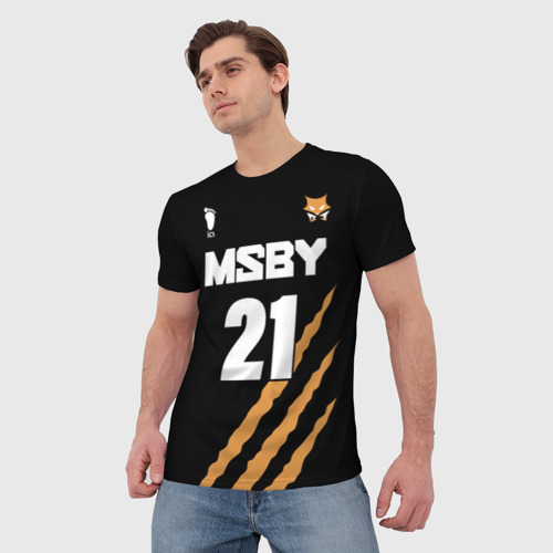 Мужская футболка 3D 21 MSBY black Jackals, цвет 3D печать - фото 3