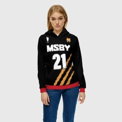 Женская толстовка 3D 21 MSBY black Jackals - фото 2