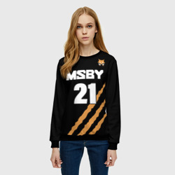Женский свитшот 3D 21 MSBY black Jackals - фото 2