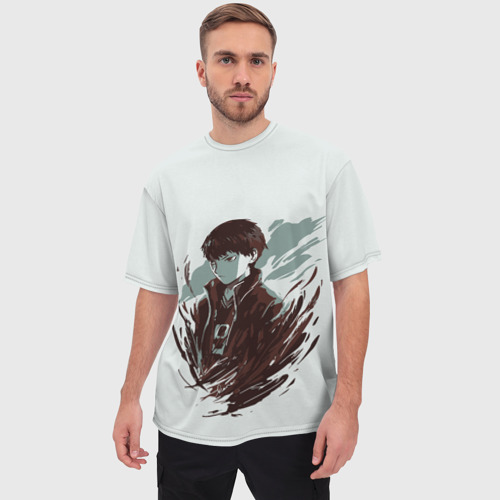 Мужская футболка oversize 3D Тобио Кагеяма, цвет 3D печать - фото 3