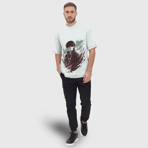 Мужская футболка oversize 3D Тобио Кагеяма, цвет 3D печать - фото 5