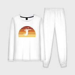 Женская пижама с лонгсливом хлопок Beach Volleyball
