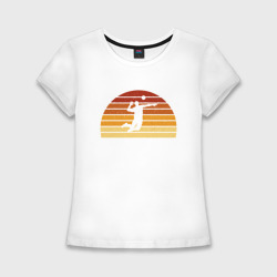 Женская футболка хлопок Slim Beach Volleyball