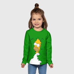Детский лонгслив 3D Мем с Гомером - фото 2