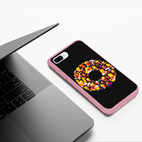 Чехол для iPhone 7Plus/8 Plus матовый с принтом Пончик Гомер, фото #5