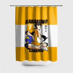 Штора 3D для ванной Юу Нишиноя из Карасуно Haikyu!!